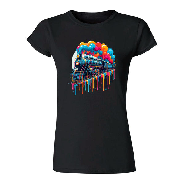 Playera Mujer Tren Psicodélico 000103N