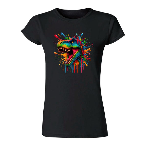 Playera Mujer Dinosaurio Psicodélico 000104N