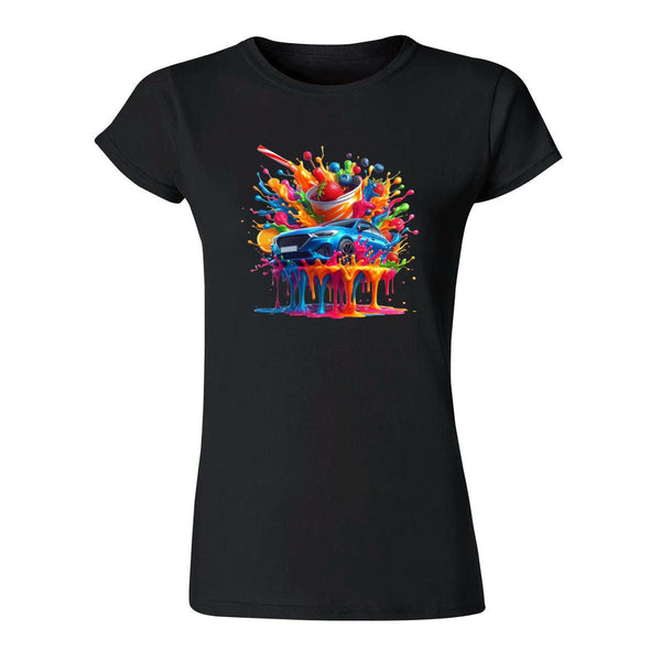 Playera Mujer Auto Psicodélico 000105N