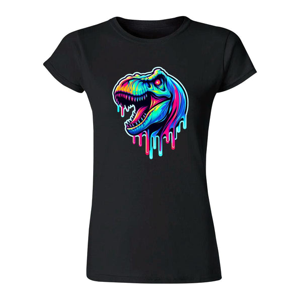 Playera Mujer Dinosaurio Psicodélico 000106N