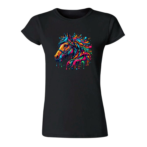 Playera Mujer Caballo Psicodélico 000108N