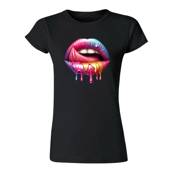 Playera Mujer Labios Psicodélico 000109N