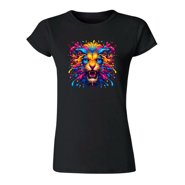 Playera Mujer León Psicodélico 000110N