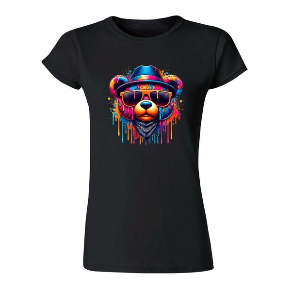 Playera Mujer Oso Psicodélico 000116N