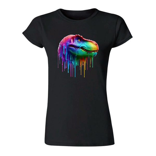 Playera Mujer Dinosaurio Psicodélico 000119N