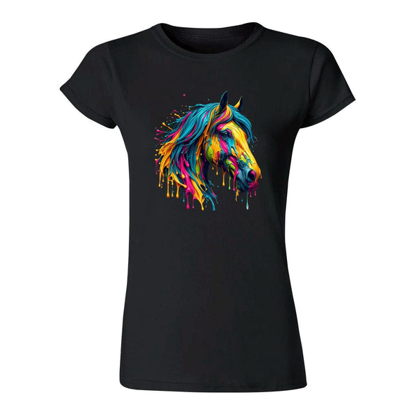 Playera Mujer Caballo Psicodélico 000123N