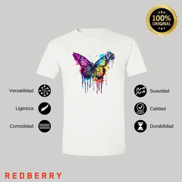 Playera Hombre Mariposa Psicodélico 000053