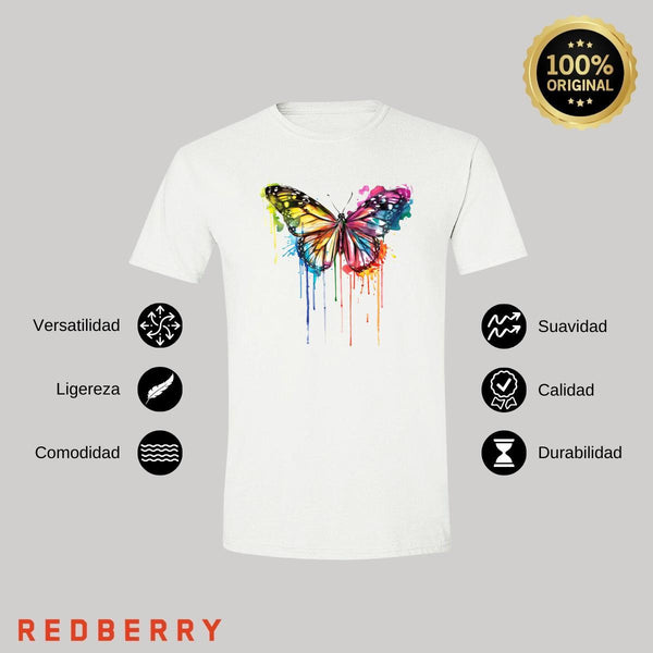 Playera Hombre Mariposa Psicodélico 000054