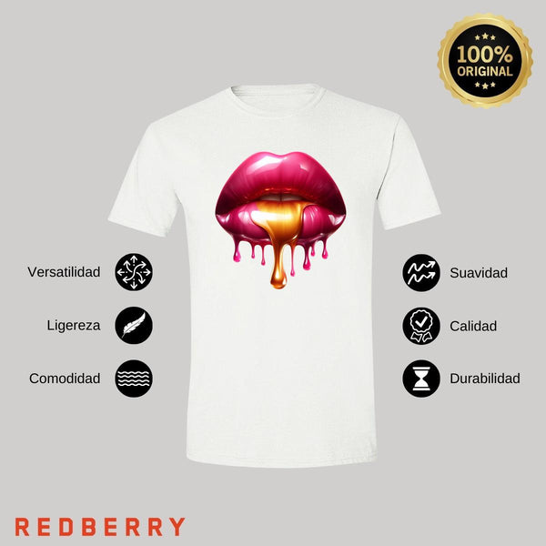 Playera Hombre Labios Psicodélico 000107