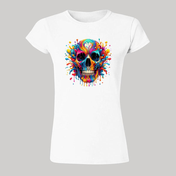 Playera Mujer Calavera Psicodélico 000002B