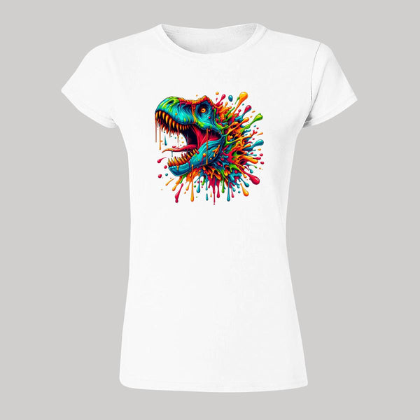 Playera Mujer Dinosaurio Psicodélico 000004B