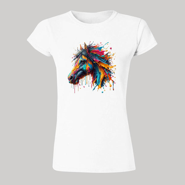 Playera Mujer Caballo Psicodélico 000009B