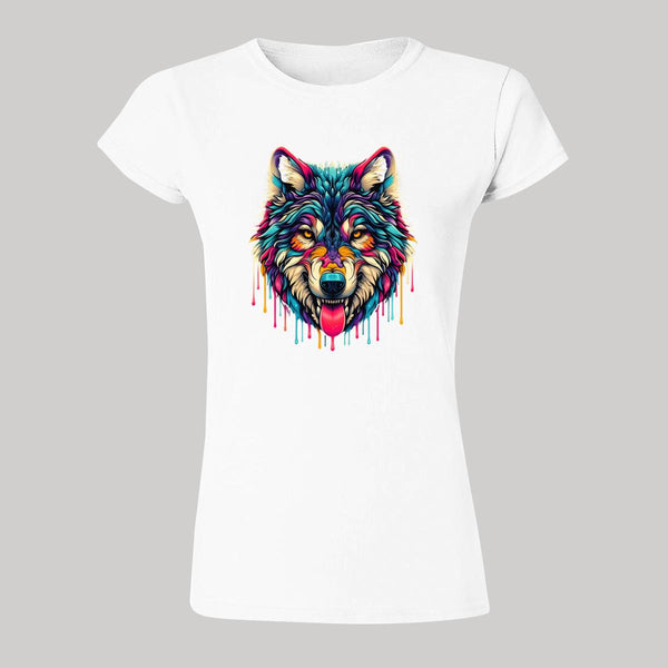 Playera Mujer Lobo Psicodélico 000010B