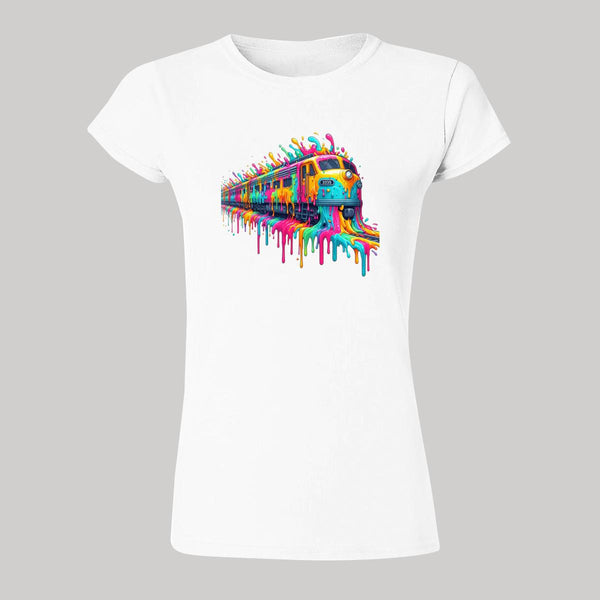 Playera Mujer Tren Psicodélico 000016B