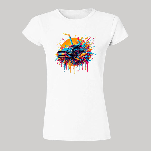 Playera Mujer Auto Psicodélico 000018B