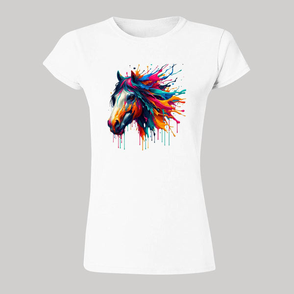 Playera Mujer Caballo Psicodélico 000023B