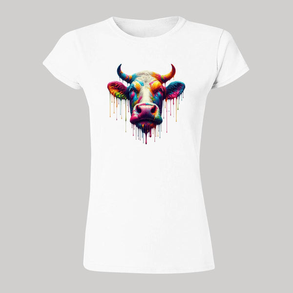 Playera Mujer Vaca Psicodélico 000027B