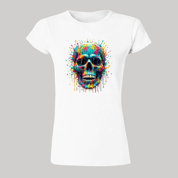 Playera Mujer Calavera Psicodélico 000037B