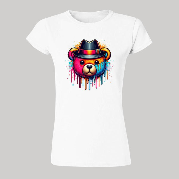 Playera Mujer Oso Psicodélico 000039B