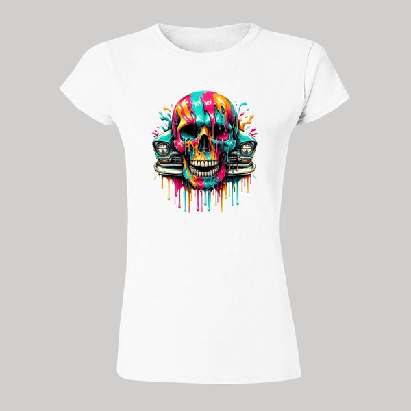 Playera Mujer Calavera Psicodélico 000043B