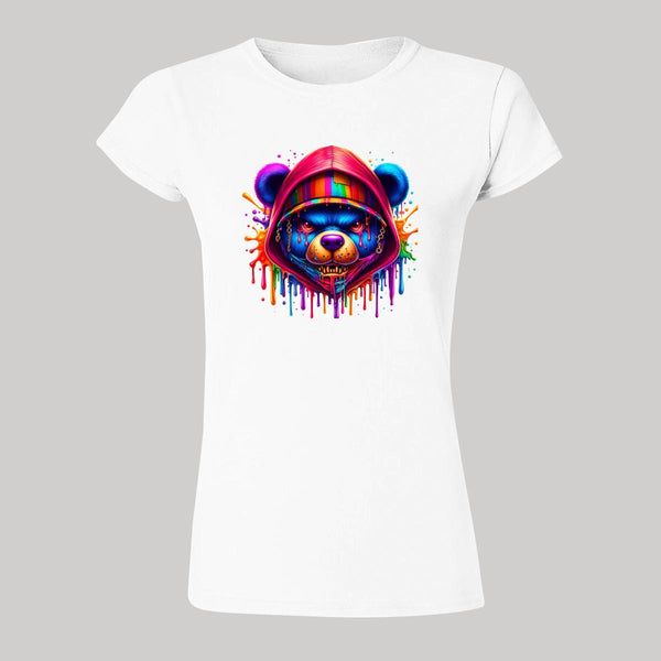 Playera Mujer Oso Psicodélico 000045B