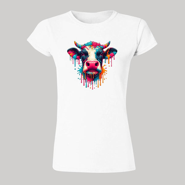 Playera Mujer Vaca Psicodélico 000046B