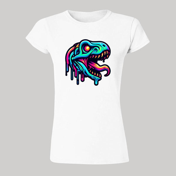 Playera Mujer Dinosaurio Psicodélico 000082B