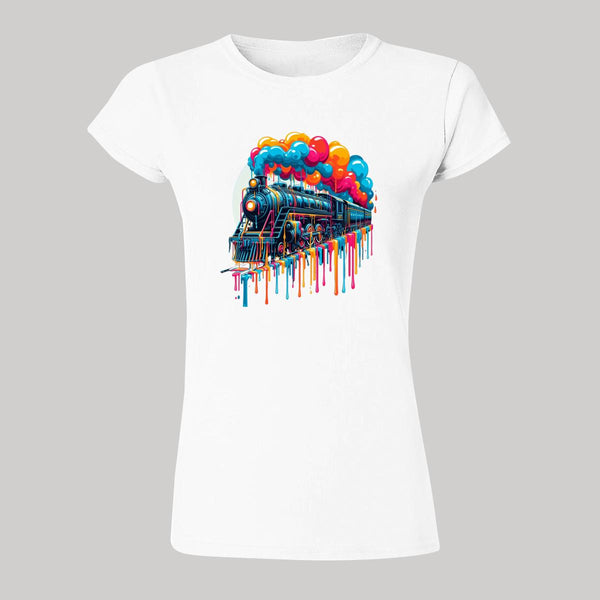 Playera Mujer Tren Psicodélico 000103B