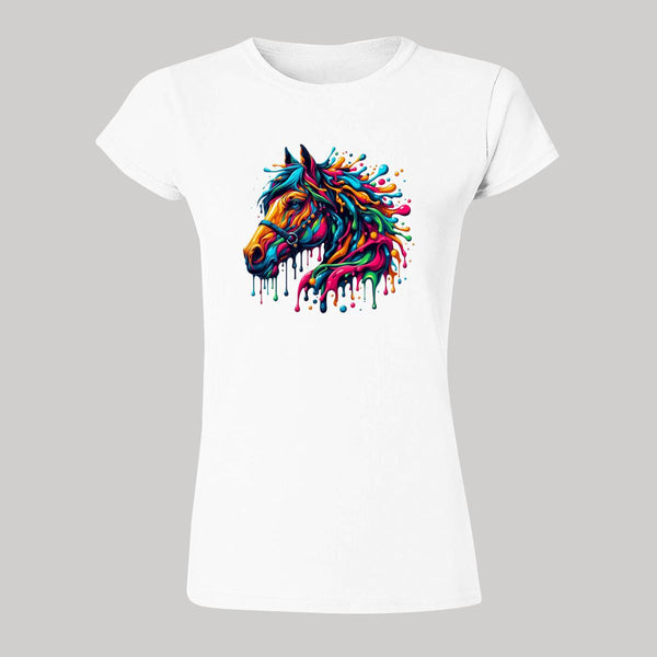 Playera Mujer Caballo Psicodélico 000108B