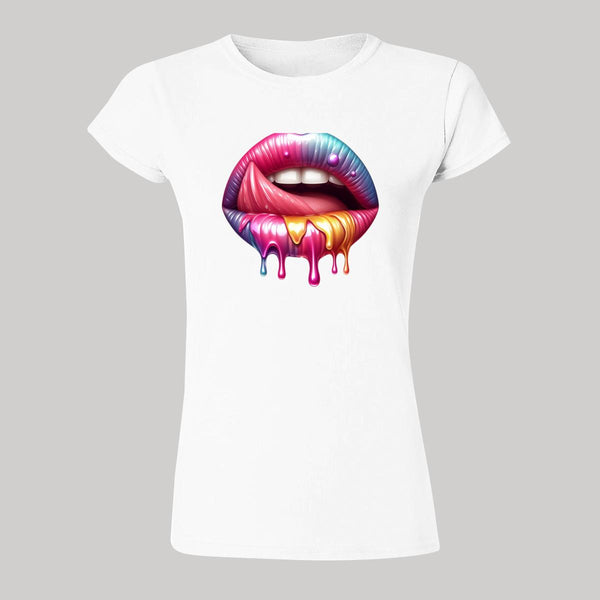 Playera Mujer Labios Psicodélico 000109B