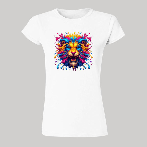 Playera Mujer León Psicodélico 000110B