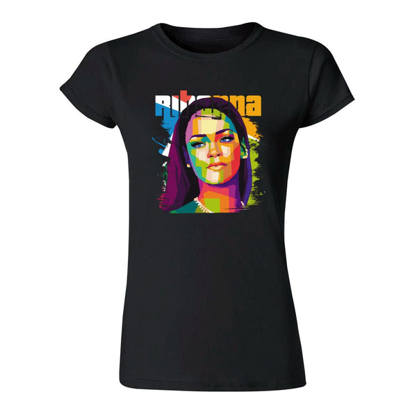 Playera Mujer Rihanna Pop Art Cantante 000133N