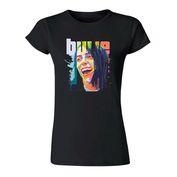 Playera Mujer Billie Eilish Pop Art Cantante 000138N