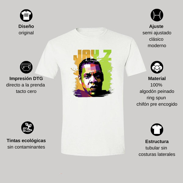 Playera Hombre Jay Z Rapero 000142B