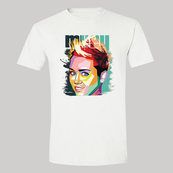 Playera Hombre Miley Cyrus Pop Art Cantante 000145B