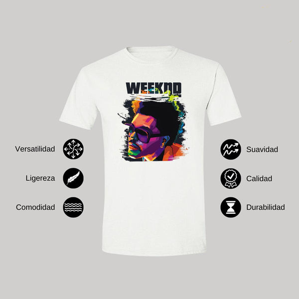 Playera Hombre The Weeknd Pop Art Cantante 000151B