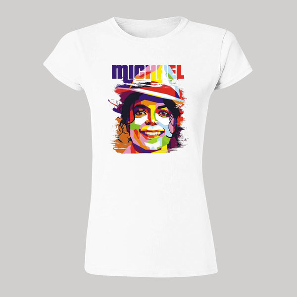 Playera Mujer Michael Jackson Pop Art Cantante 000131B