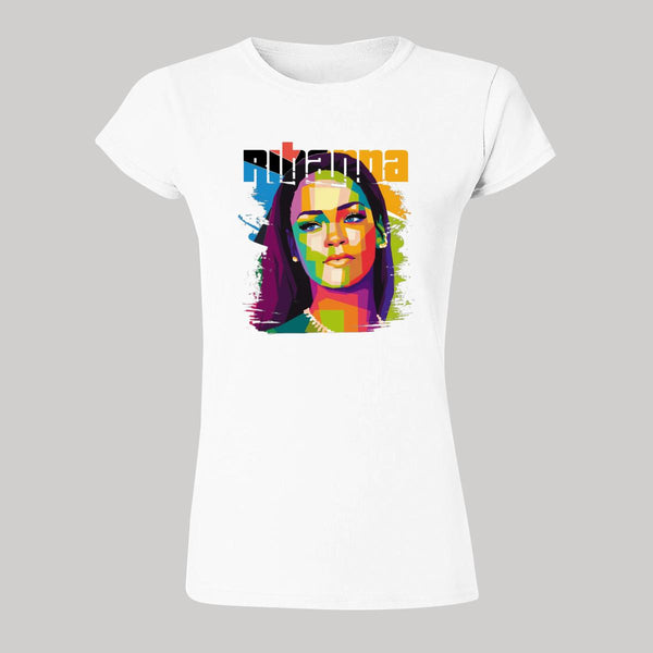 Playera Mujer Rihanna Pop Art Cantante 000133B