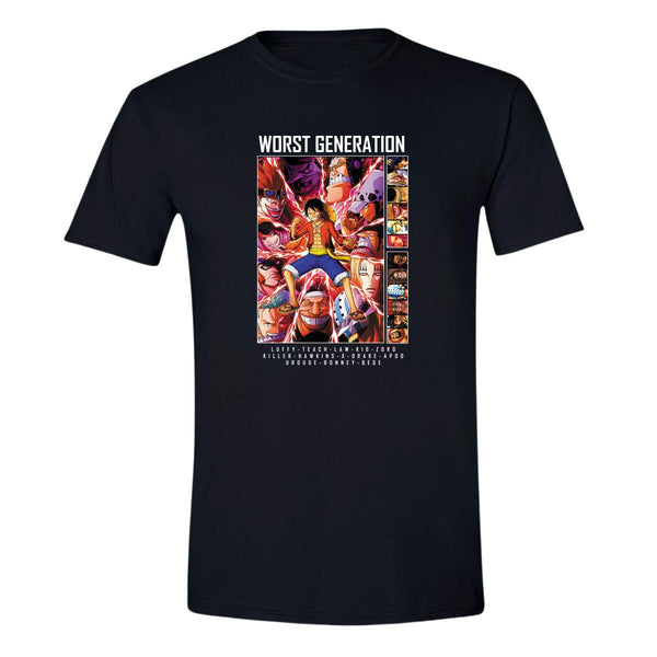 Playera Hombre Anime One piece Worst Generation 000352N