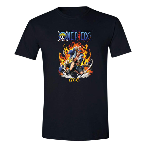 Playera Hombre Anime One piece Ace 000380N