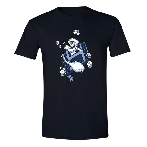 Playera Hombre Anime Mario Bros Fuego 000415N