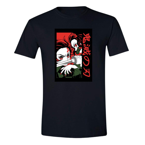 Playera Hombre Anime Demon Slayer Tanjiro Nezuko 000558N