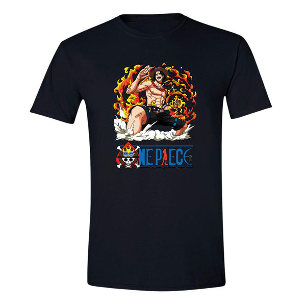 Playera Hombre Anime One Piece Portgas D. Ace 000592N