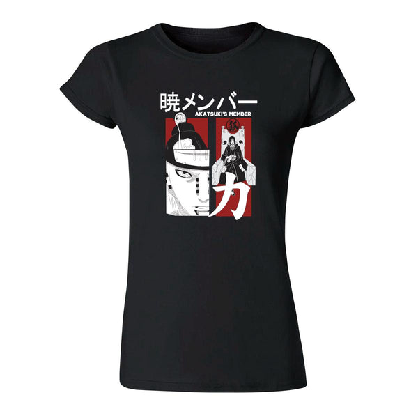 Playera Mujer Anime Naruto Akatsuki 000191N