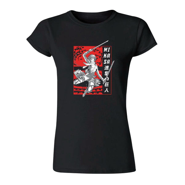 Playera Mujer Anime Attack on Titan Mikasa Ackerman 000284N