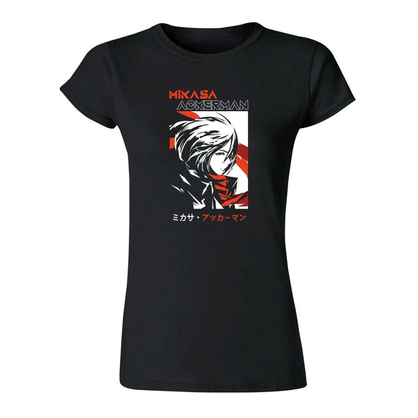 Playera Mujer Anime Attack on Titan Mikasa Ackerman 000304N