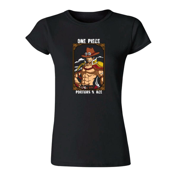 Playera Mujer Anime One piece Portgas D Ace 000307N