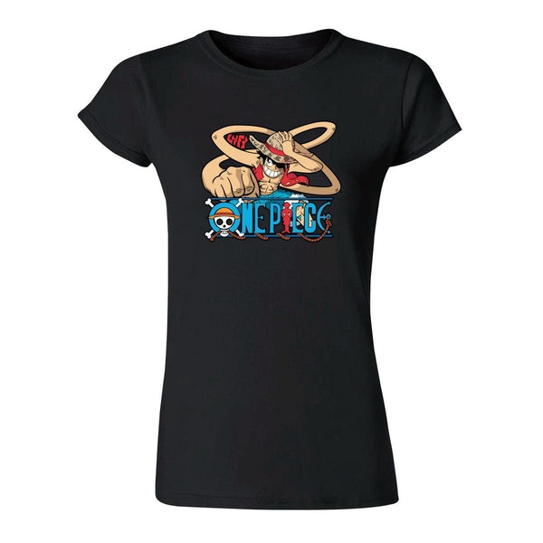 Playera Mujer Anime One piece Monkey D Luffy 000311N