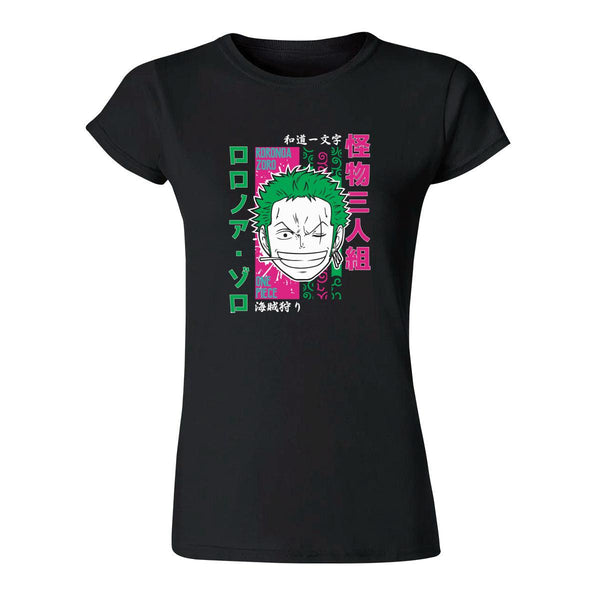 Playera Mujer Anime One piece Zoro Roronoa 000322N