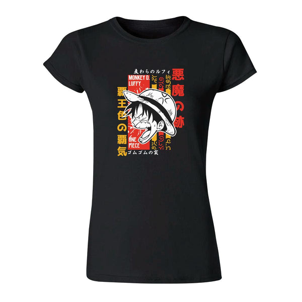 Playera Mujer Anime One piece Monkey D Luffy 000323N